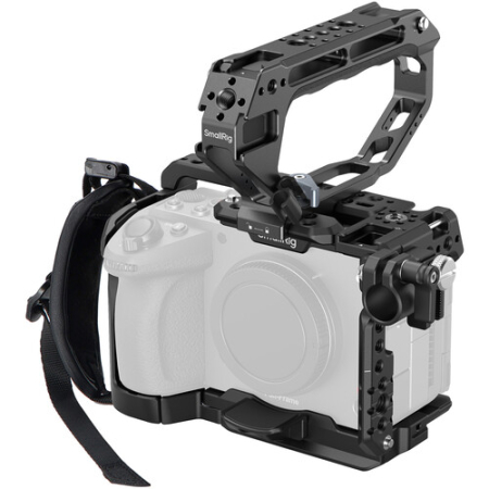 SmallRig 6775 - zaawansowana klatka do Sony FX5 z uchwytem górnym, paskiem na rękę, zaciskiem pręta 15mm i adapterem PL-